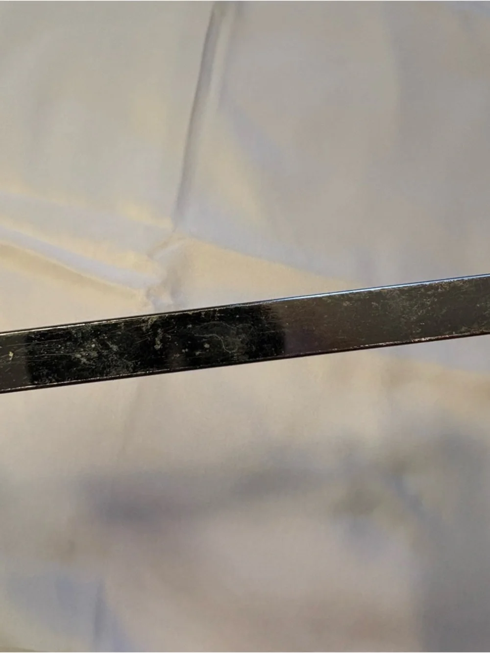 Vintage Bonny USA Cooking Spoon Blue White Plastic Metal